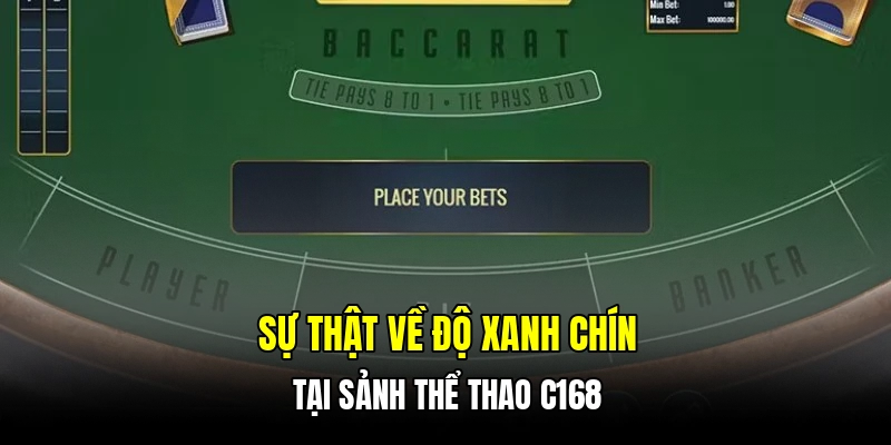 Sự thật về độ xanh chín tại sảnh thể thao C168